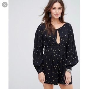 Free People Keyhole Romper